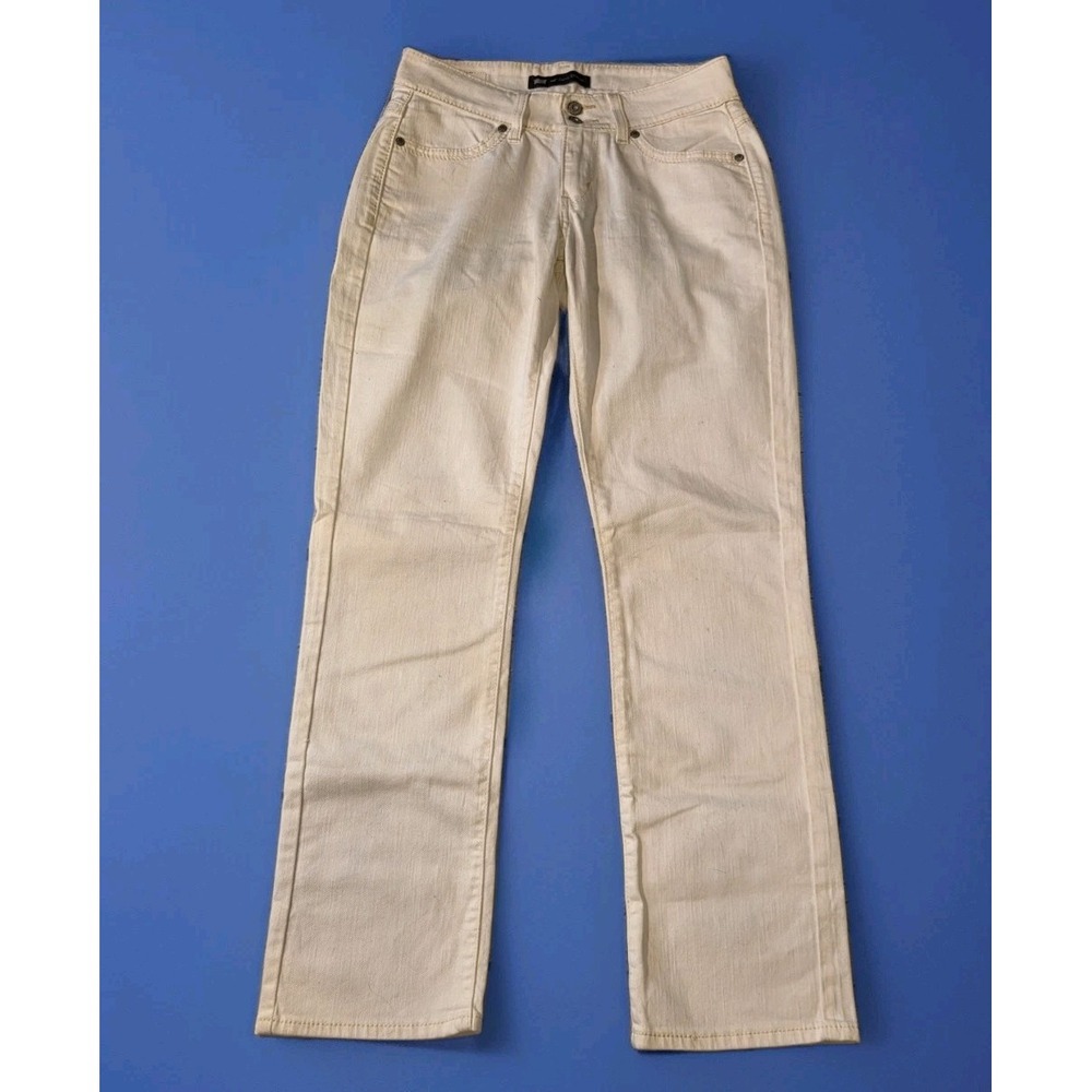 Levi's 529 Curvy Straight Leg‎ Sz 6 Ivory/Cream Midrise